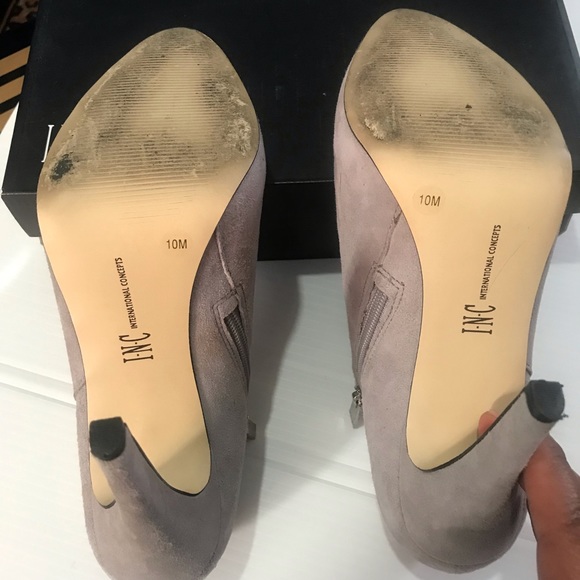 I.N.C Women’s Grey Suede Ankle Booties - Picture 8 of 8